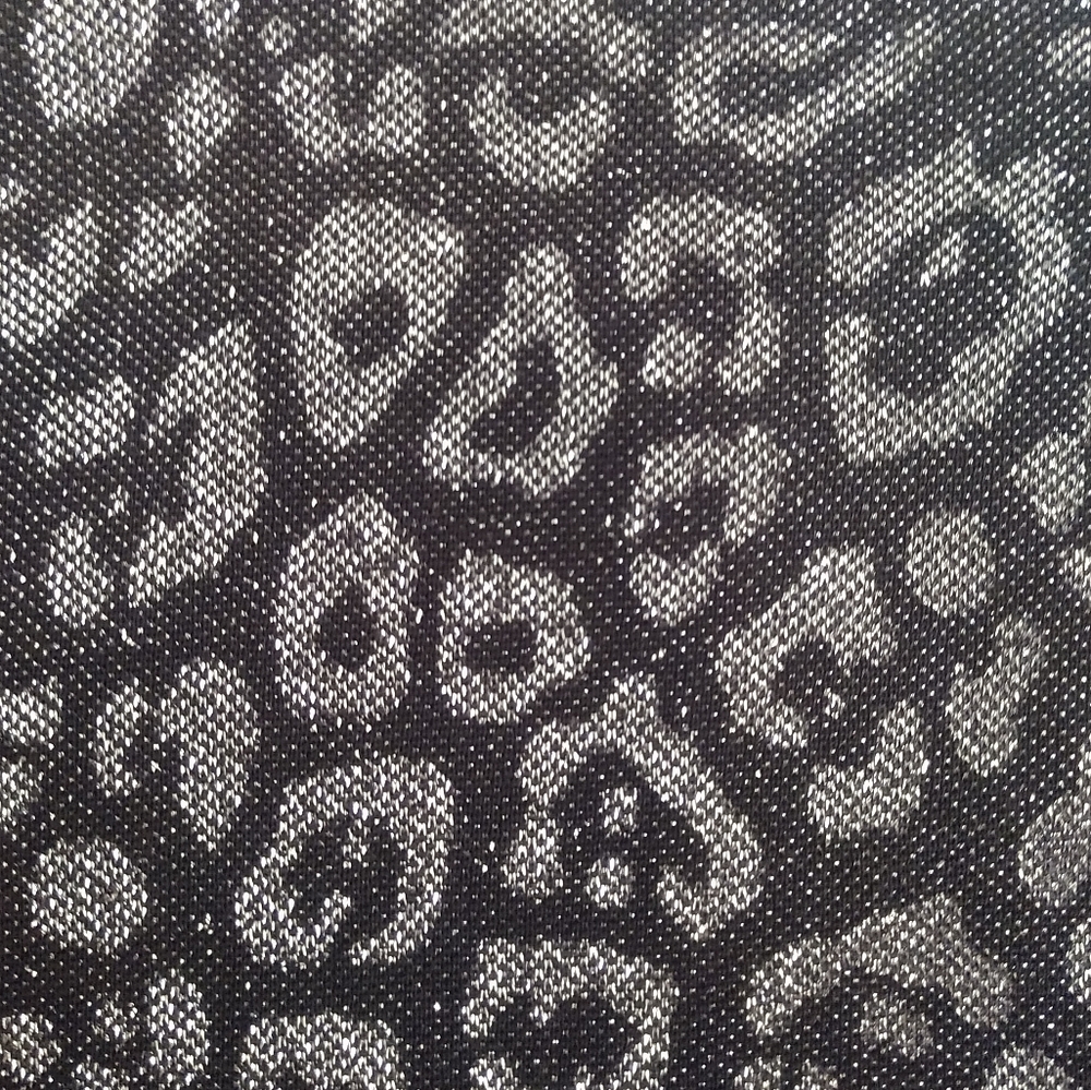 NWOT Calvin Klein Metallic Leopard Ruched Dress 8 - Picture 7 of 8